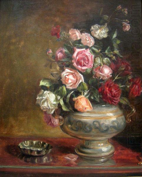 Fanny Inama von Sternegg, Stillleben mit Rosen, unknow artist